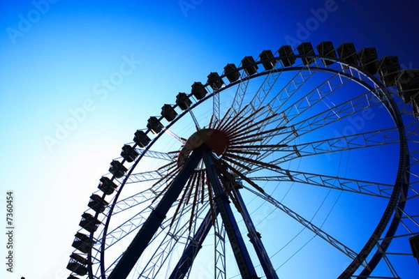 Obraz Riesenrad dunkelblau