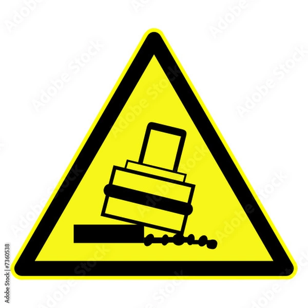 Obraz schild kippgefahr