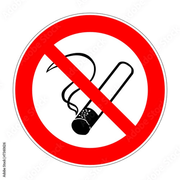 Obraz schild rauchverbot