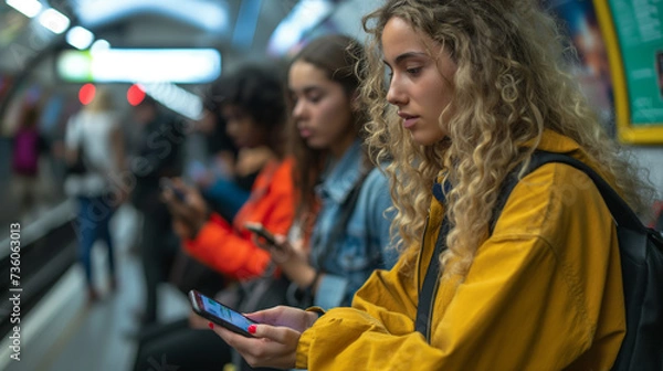 Obraz Smartphone addiction