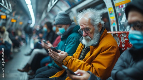 Obraz Smartphone addiction