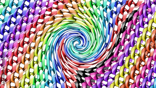 Obraz abstract colorful background with circles