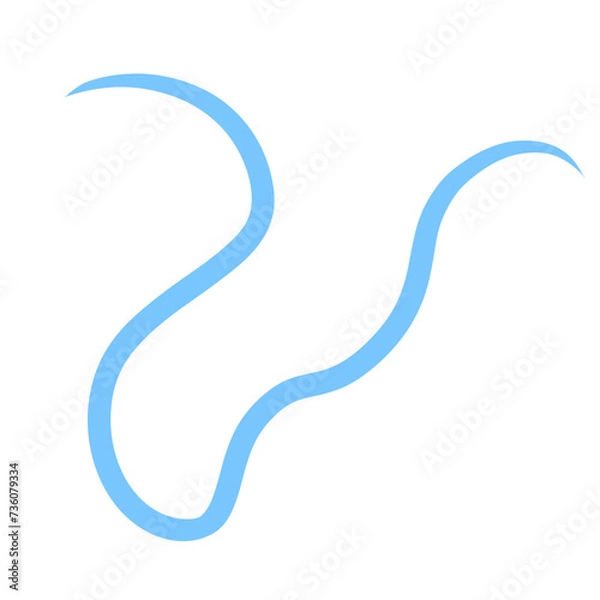 Fototapeta creek line vector