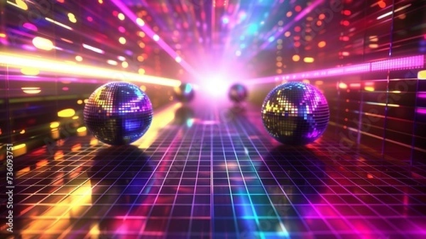 Fototapeta background for discotheque backdrop