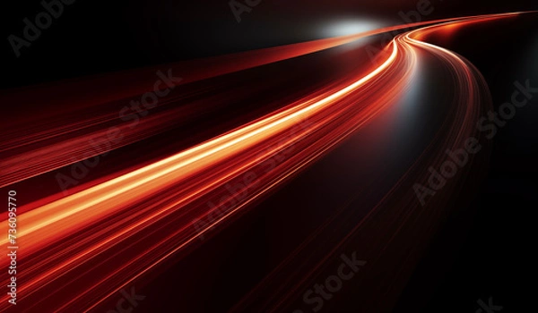 Fototapeta light streaks background, motion blur speed effect.	