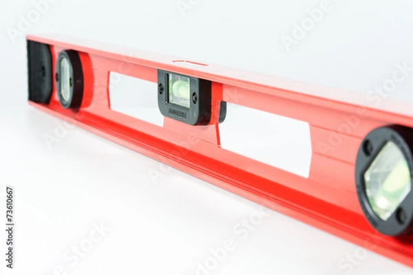 Obraz Red spirit level isolated