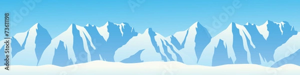 Obraz Hochgebirge mit Schnee