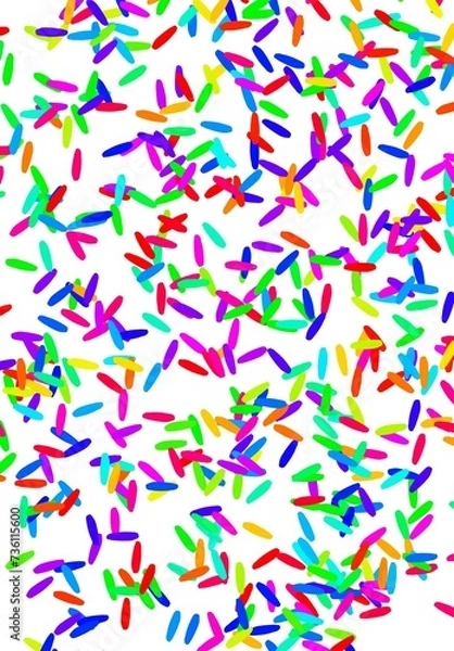 Obraz Festive background with colored confetti