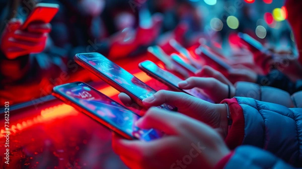 Obraz Smartphone addiction