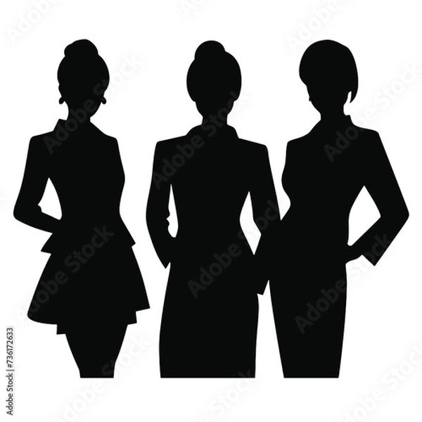 Obraz business people silhouette 
