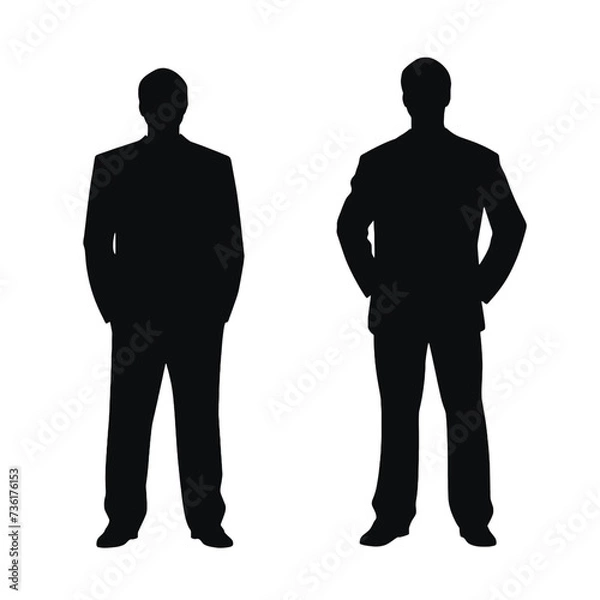 Fototapeta business people silhouette 