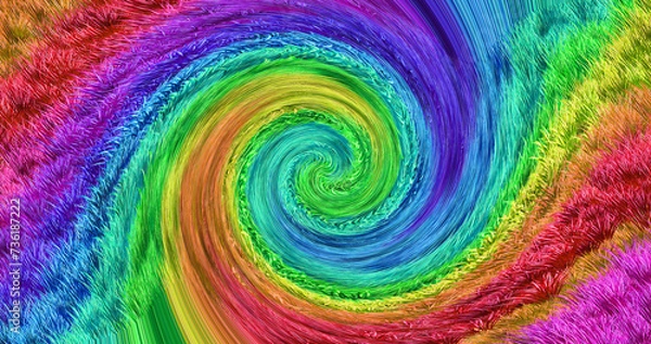 Obraz abstract colorful background with circles