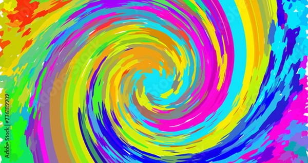 Obraz abstract colorful background with circles