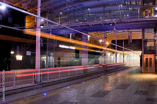 Obraz New tram line in tunnel in Poznan, Poland