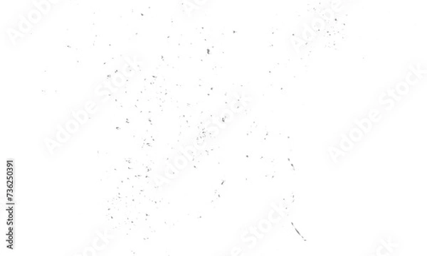 Fototapeta Abstract doted and confetti silver glitter and dust particles splatter on transparent background. Dust silver grunge background.