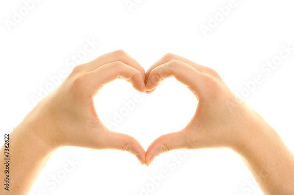 Obraz Hands shaping a heart