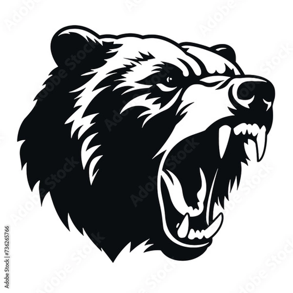 Obraz bear silhouette