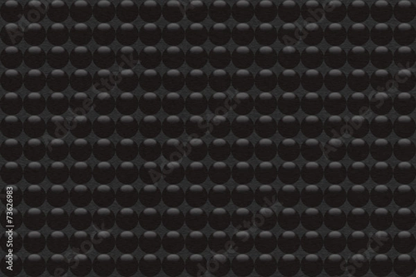 Fototapeta Black metal background with black balls