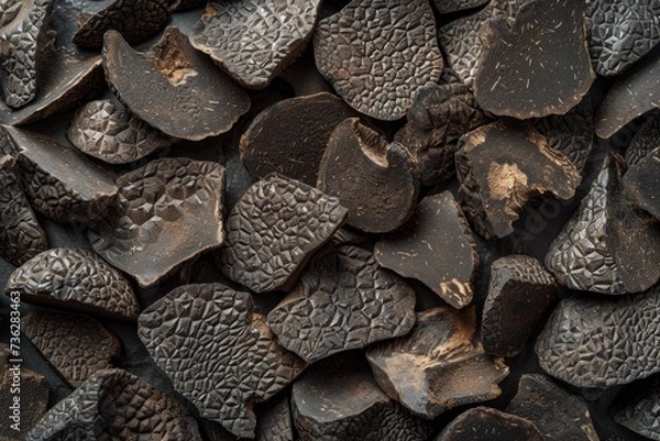 Fototapeta Sliced truffle texture s background