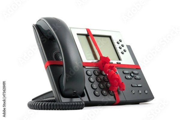 Obraz IP Phone with gift wrapping