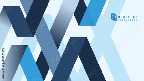 Obraz Vector graphic background minimalist geometric abstract pattern for business template 