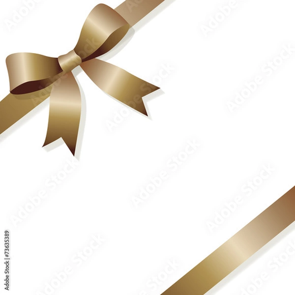 Obraz Ribbon loop brown bronze