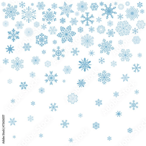Fototapeta new year background with snowflake