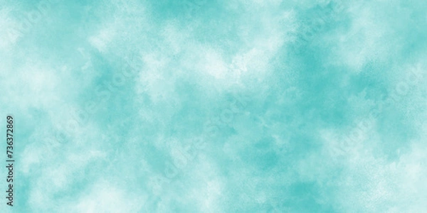Fototapeta Soft cloud in the sky background blue tone for wallpaper, graphics design, Light blue background with watercolor, Abstract blue sky with clouds, Bright painted sky blue watercolor background.