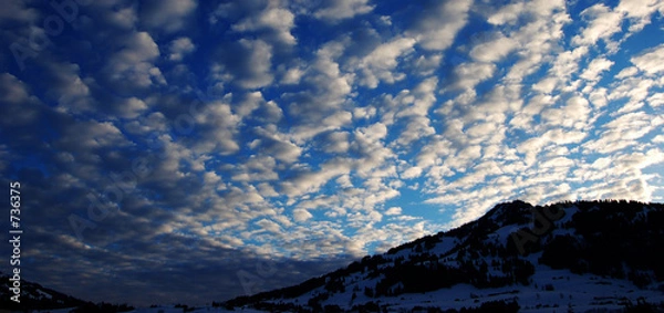 Obraz schäfchenwolken