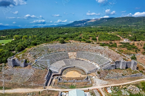 Fototapeta The ancient theater of Dodoni ("Dodona"), Ioannina, Epirus, Greece.