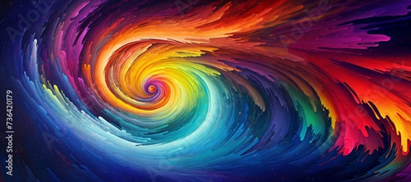Fototapeta abstract colorful background with spiral