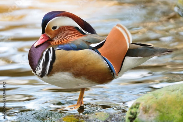 Obraz male Mandarin Duck
