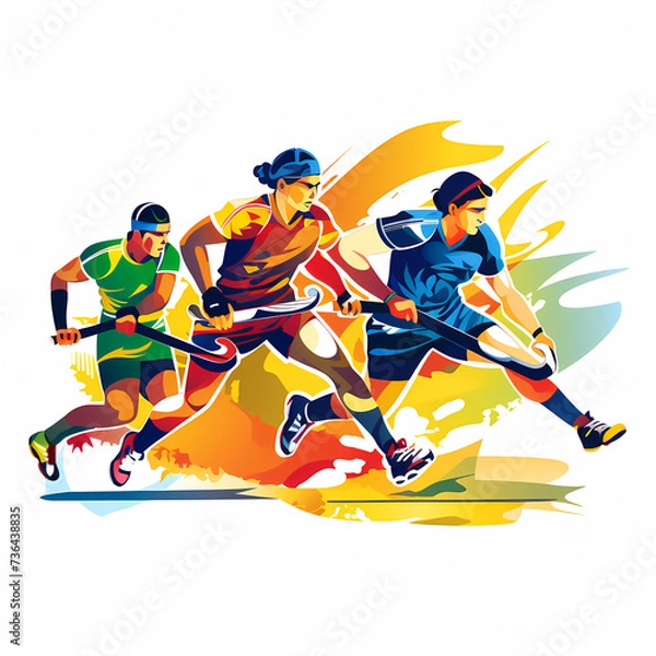 Obraz Hockey: Olympic Games cartoon Clip Art