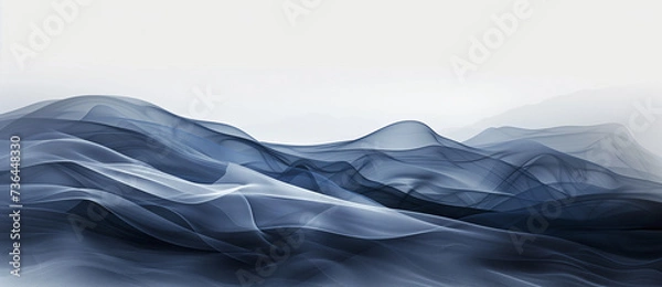 Fototapeta Surreal Ocean Waves Abstract Background