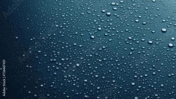 Obraz Abstract background with raindrops on the surface of the water.