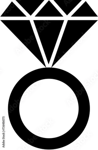 Obraz Diamond Ring wedding svg 