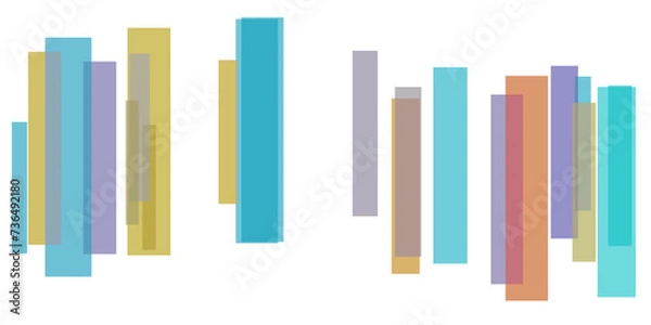 Obraz Colorful abstract straight-line technology background.
