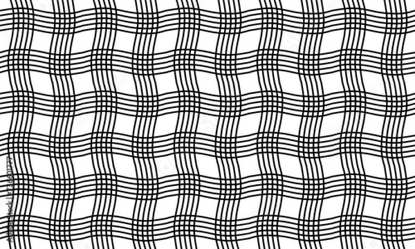 Obraz seamless black and white pattern