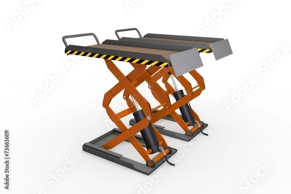 Fototapeta Autohebebühne