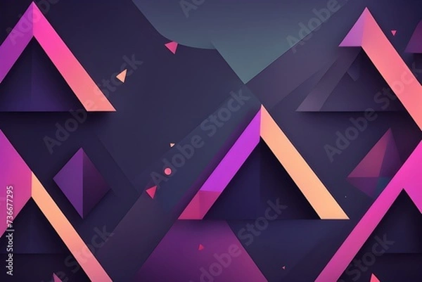 Obraz abstract background with triangles