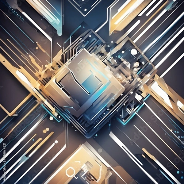 Obraz circuit board background