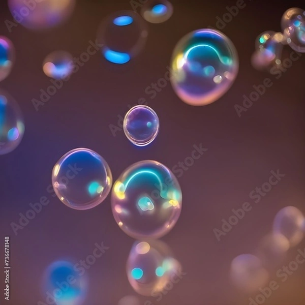 Obraz soap bubbles background