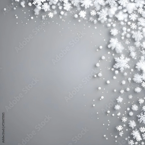 Obraz christmas background with snowflakes