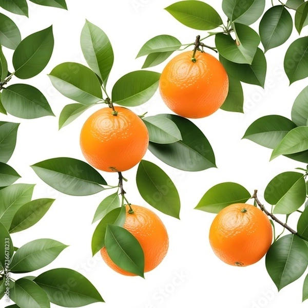 Obraz tangerines on a branch