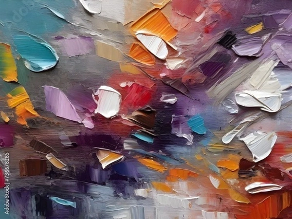 Obraz ink colorful background