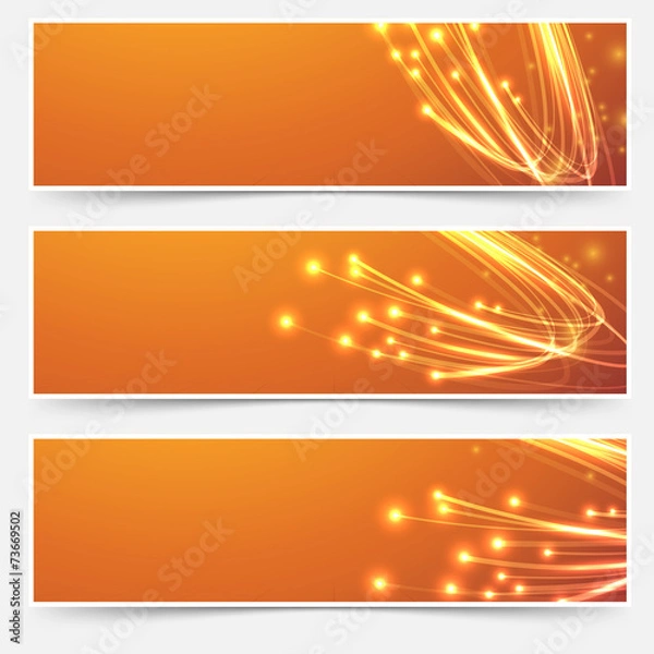 Obraz Bright cable bandwidth speed swoosh header