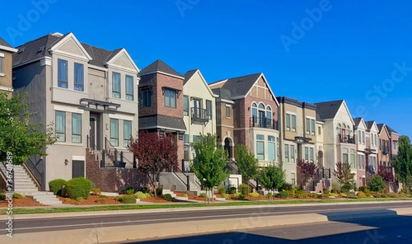 Fototapeta Townhomes.