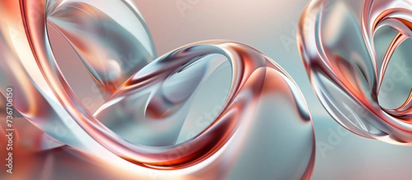Fototapeta Soft Pastel Abstract Swirls Background