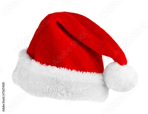 Fototapeta Santa Claus red hat