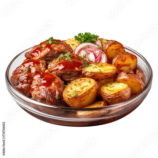 Fototapeta wings with vegetables, isolated on transparent background, png, Clipping Path, pen tool